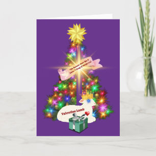 Das letzte Geschenk Weihnachten ist Jesus Christus Karte