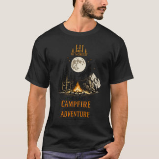 Das letzte Lagerfeuer-Abenteuer - Heulender Wolf W T-Shirt