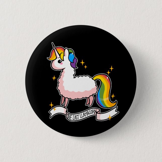 Das letzte Llamacorn Button (Vorderseite)