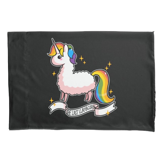 Das letzte Llamacorn Kissenbezug (Vorderseite)