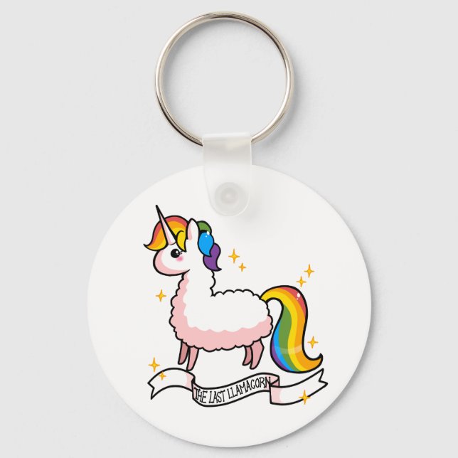 Das letzte Llamacorn Schlüsselanhänger (Vorderseite)