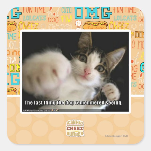 Das Letzte Quadratischer Aufkleber (Vorderseite)