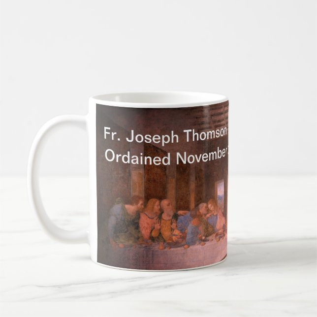 Das letzte Spenden der Abendordnung Kaffeetasse (Links)