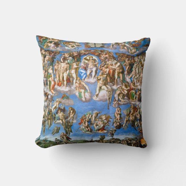Das letzte Urteil, Michelangelo, 1536-1541 Kissen (Vorderseite)