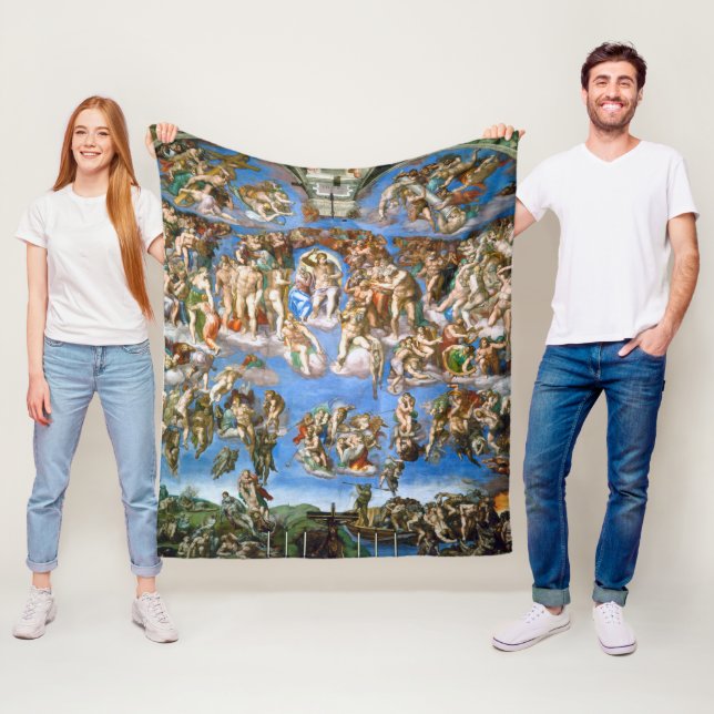 Das letzte Urteil, Michelangelo Fleecedecke (Beispiel)