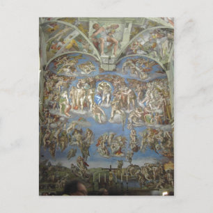 Das Letzte Urteil von Michelangelo. Teil der pa Postkarte