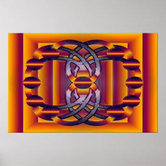 das leuchtende Molekül Poster