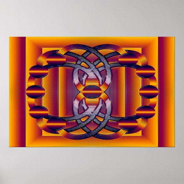 das leuchtende Molekül Poster (Vorne)