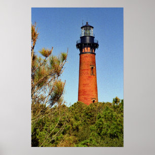 Das Leuchtfeuer von Currituck Beach Poster