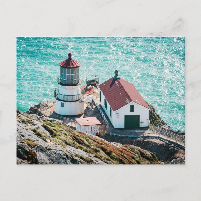 Das Leuchtturm Point Reyes Postkarte (Vorderseite)