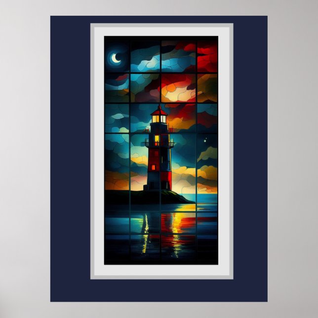 Das Leuchtturm Poster (Vorne)