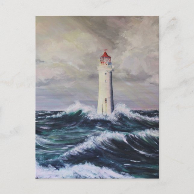 Das Leuchtturm Postkarte (Vorderseite)