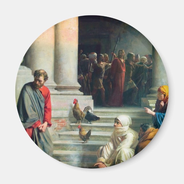 Das Leugnen von Peter durch Carl Bloch Magnet (Vorne)