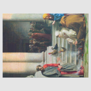Das Leugnen von Peter durch Carl Bloch Seidenpapier