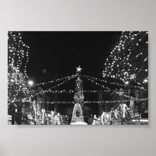Das Licht der Church Street, Burlington Vermont Poster (Vorne)