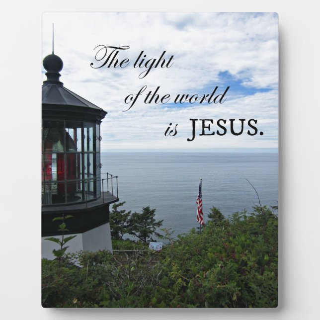 Das Licht der Welt ist Jesus. Fotoplatte (Vorderseite)