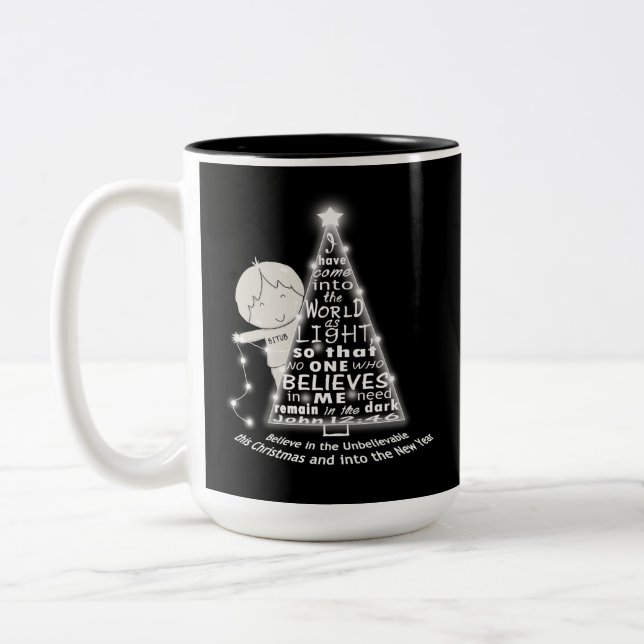 Das Licht des Baumes Zweifarbige Tasse (Links)