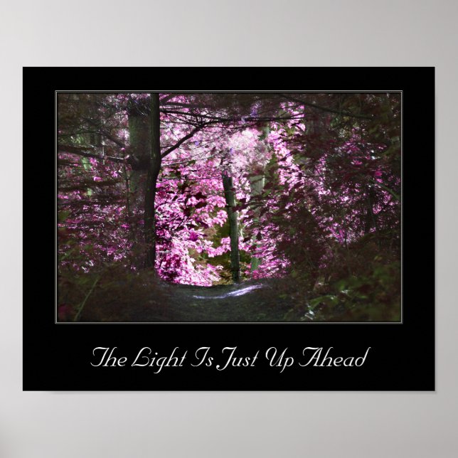 Das Licht ist inspirierend Poster (Vorne)