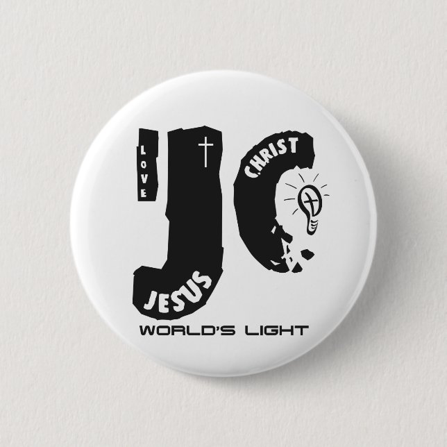 Das Licht Jesus-Welt Button (Vorderseite)