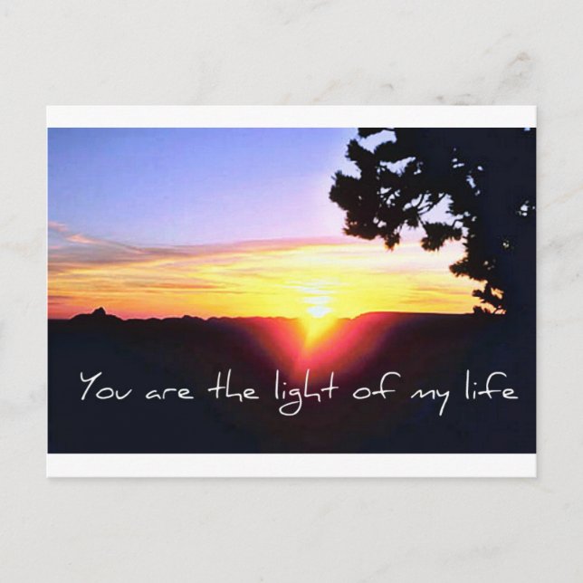 Das Licht meines Lebens Postkarte (Vorderseite)