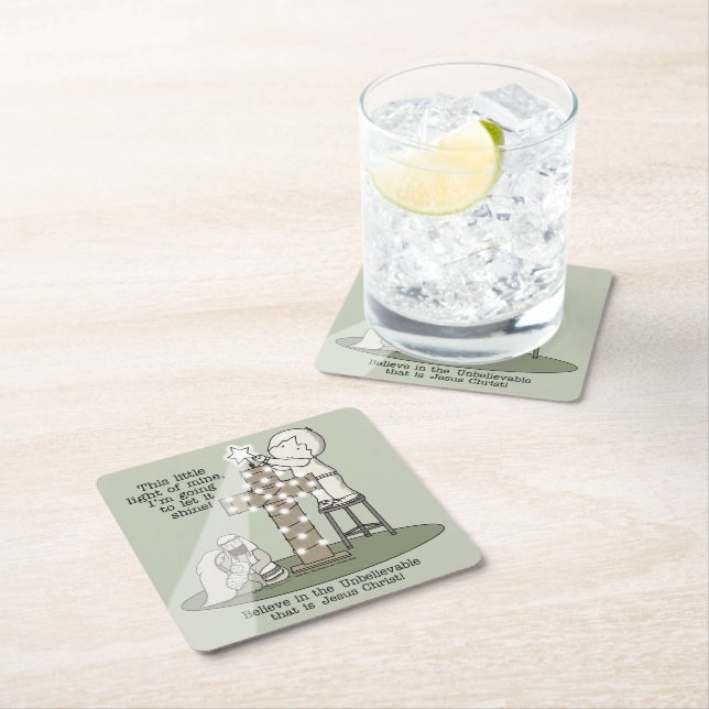 Das Licht meines Rechteckiger Pappuntersetzer (Vor Ort)