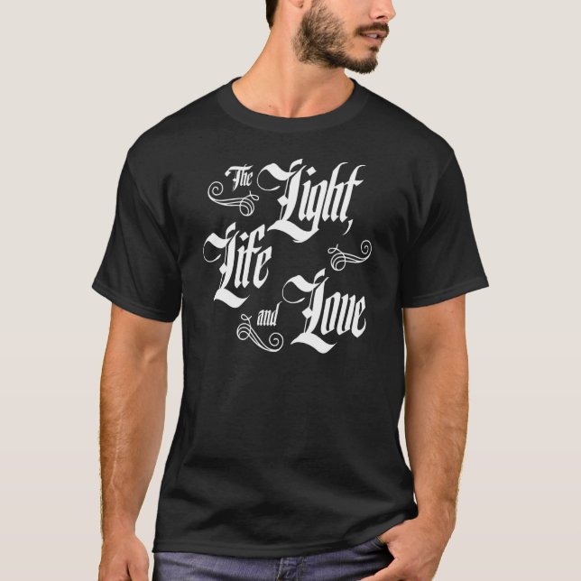 Das Licht und die Liebe Alpha Omega Couture T-Shirt (Vorderseite)
