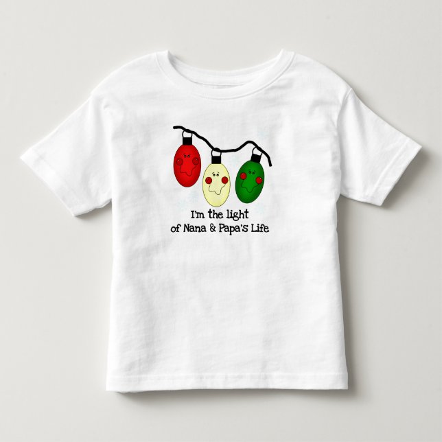 Das Licht von Nana und Papas Leben Kleinkind T-shirt (Vorderseite)