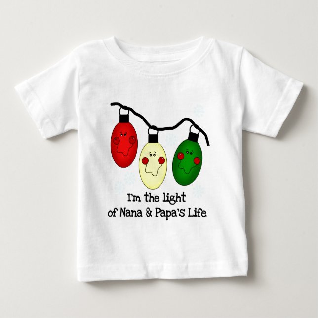 Das Licht von Nana und Papa's Lebensdingen und Ges Baby T-shirt (Vorderseite)