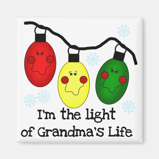 Das Licht von Oma's Leben Weihnachtsgeschenke und  Magnet (Vorne)