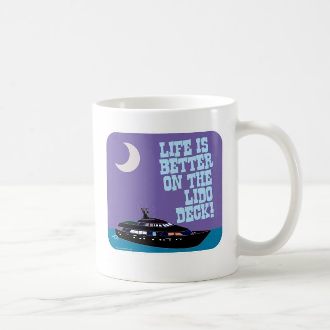Das Lido-Deck 2-seitig Kaffeetasse (Rechts)