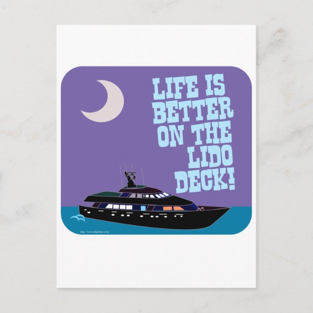 Das Lido-Deck Postkarte (Vorderseite)