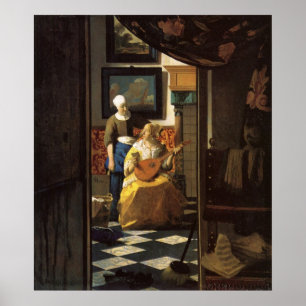 Das Liebe-Schreiben von Johannes Vermeer Poster