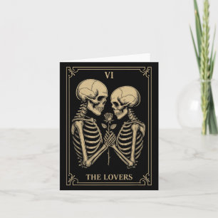 Das liebenswerte Tarot Skeleton hat gotische Roman Karte