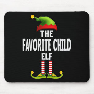 Das Lieblingskind-Elfen-Pyjama-Weihnachten passend Mousepad