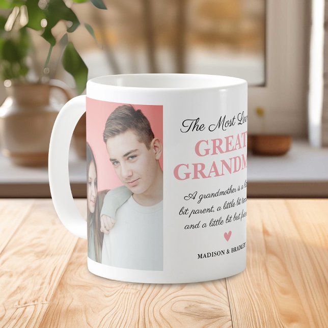 Das liebste große Oma-2-Foto Kaffeetasse (Von Creator hochgeladen)