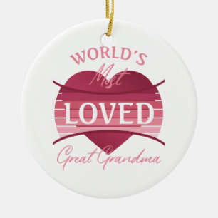 Das liebste Großma der Welt Keramik Ornament