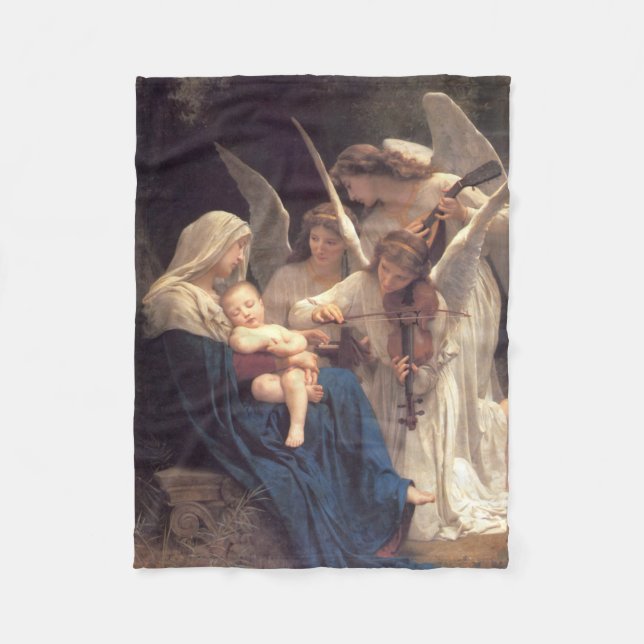 Das Lied der Engel (Vintage Kunst) Fleecedecke (Vorderseite)