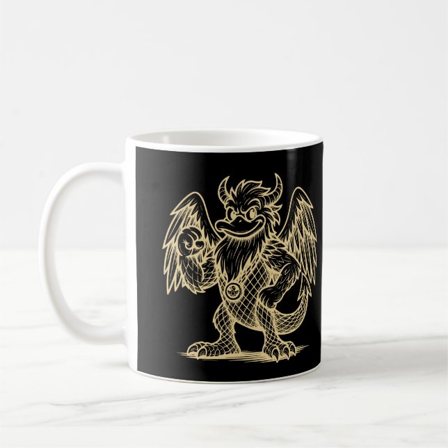 Das Lied der Enten und Drachen-Tasse Kaffeetasse (Links)