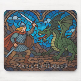 Das Lied der Nibelungs - Siegfried und der Drache Mousepad