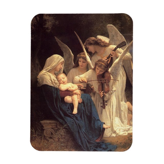 Das Lied des Angles Baby Jesus Weihnachten Magnet (Vertikal)