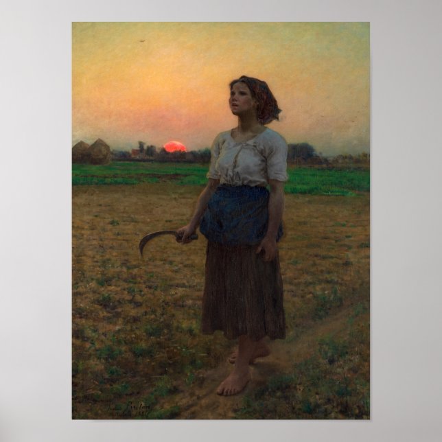 Das Lied des Larks, 1884 von Jules Adolphe Breton Poster (Vorne)