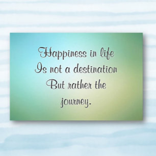 Das "Life's Journey Zitat Wall Art Poster" Poster