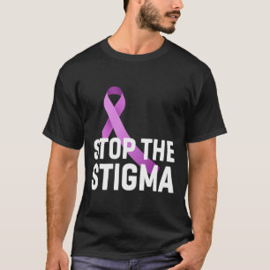 Das Lila Bewusstsein für das Ende der Stigma T-Shirt