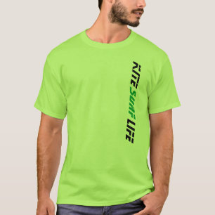 Das Limone grüne gegangene Drachen-Brandungs-Lebe T-Shirt