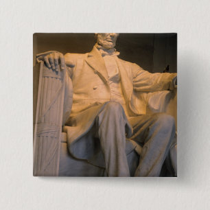Das Lincoln Memorial in Washington DC. Button