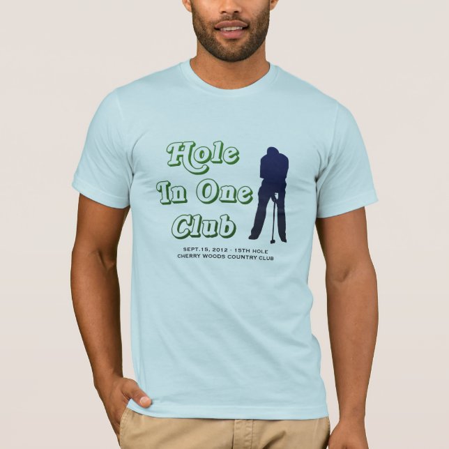 Das Loch der Männer in einem prahlenden Rechte T-Shirt (Vorderseite)