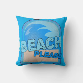 Das Logo "Beach Bitte Fun Wves" für Sommerspass Kissen