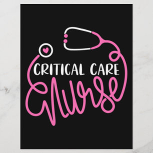 Das Logo "Critical Care Nurse" für kritische Pfleg Flyer
