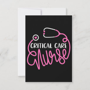 Das Logo "Critical Care Nurse" für kritische Pfleg Mitteilungskarte
