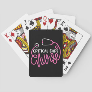 Das Logo "Critical Care Nurse" für kritische Pfleg Spielkarten